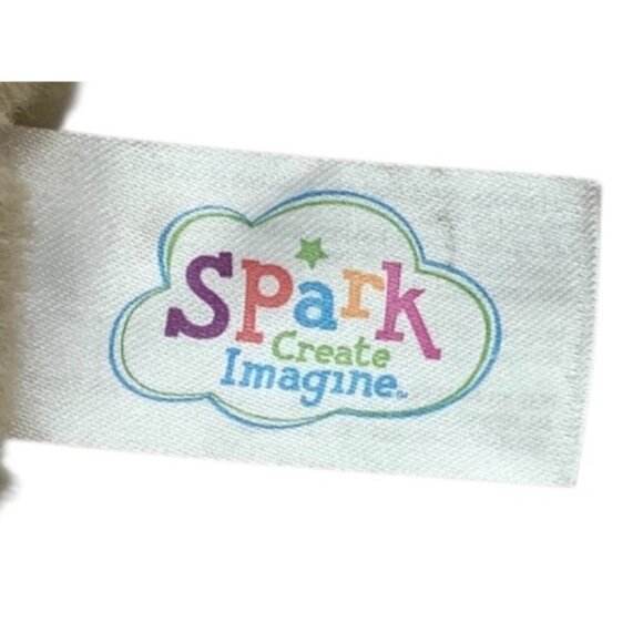 Spark Create Imagine Bull Plush Stuffed Animal Rattle Crinkle Striped 12" Soft - Picture 3 of 5
